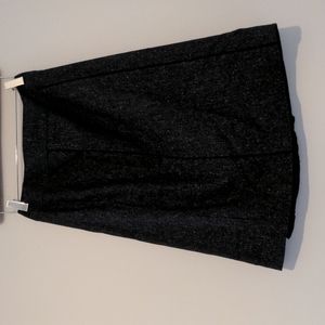 Le Chateau skirt, charcoal grey white white specks, 7/8